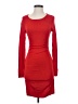 Express Solid Red Cocktail Dress Size XS - photo 1