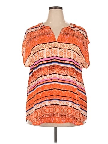 Roz & Ali Short Sleeve Blouse (view 1)