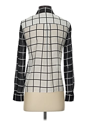 Alice + Olivia Long Sleeve Silk Top (view 2)
