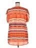 Roz & Ali 100% Polyester Orange Short Sleeve Blouse Size 2X - photo 2