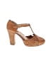 Miz Mooz 100% Leather Tan Heels Size 8 1/2 - photo 1
