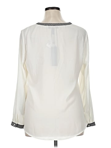 H By Halston Long Sleeve Blouse (view 2)
