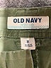Old Navy 100% Cotton Solid Green Khaki Shorts Size 8 - photo 3