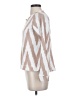 Lou & Grey for LOFT 100% Cotton Chevron-herringbone Ivory Pullover Sweater Size S - photo 5