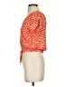 Sienna Sky 100% Polyester Orange Short Sleeve Blouse Size XS - photo 5