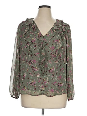 LC Lauren Conrad Long Sleeve Blouse (view 1)