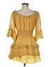 Le Lis 100% Polyester Yellow Casual Dress Size M - photo 2