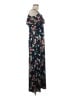 Nina Leonard Floral Black Casual Dress Size M - photo 4