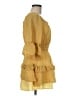 Le Lis 100% Polyester Yellow Casual Dress Size M - photo 4
