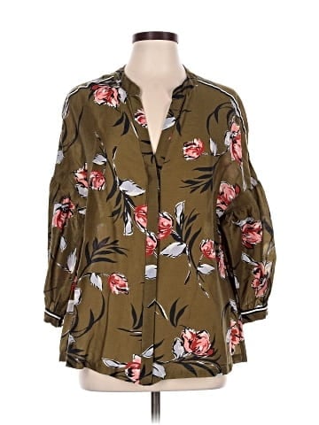 Vineet Bahl 3/4 Sleeve Blouse (view 1)
