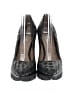 Donald J Pliner 100% Leather Graphic Black Heels Size 7 - photo 2