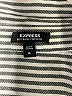 Express 100% Rayon Stripes Silver Long Sleeve Button-Down Shirt Size XL - photo 7