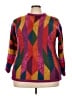 Roaman's Color Block Stripes Purple Pullover Sweater Size 22 (1X) - photo 1