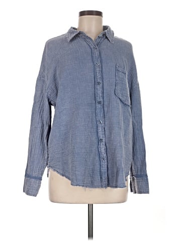 Blu Pepper Long Sleeve Button-Down Shirt (view 1)