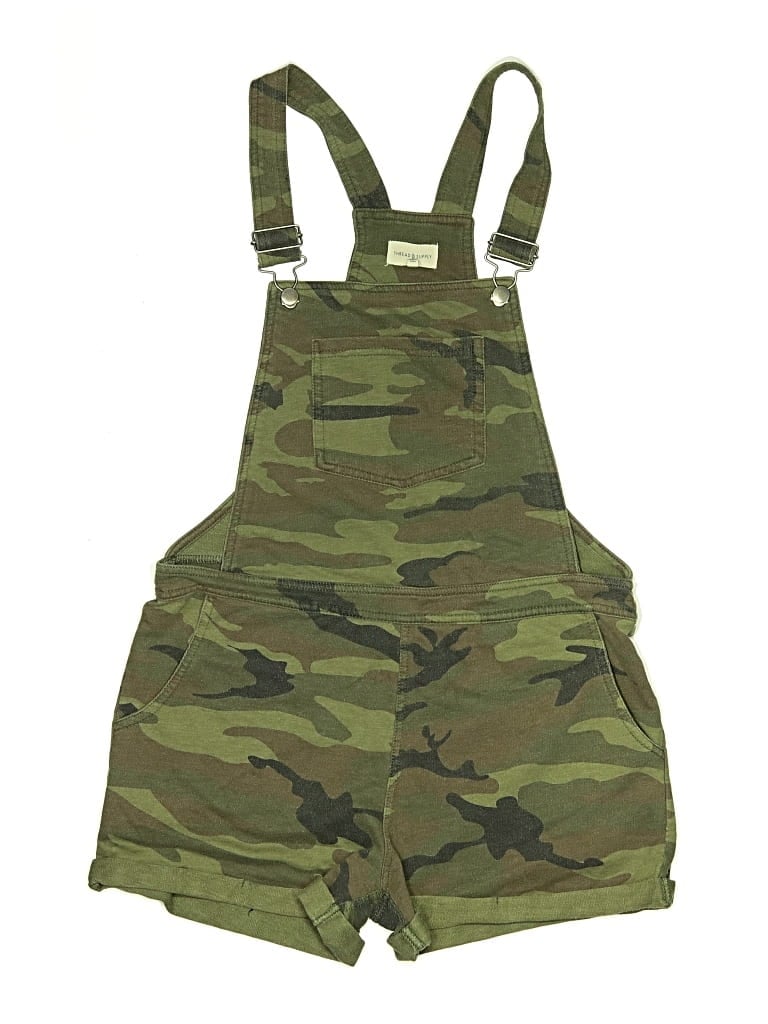 Pre-owned Thread & Supply Overall Shorts In Green