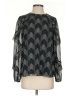 Ted Baker London Chevron-herringbone Black Long Sleeve Blouse Size 4 (1) - photo 1