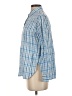 L.L.Bean Checkered-gingham Blue Long Sleeve Button-Down Shirt Size S (petite) - photo 5