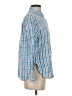 L.L.Bean Checkered-gingham Blue Long Sleeve Button-Down Shirt Size S (petite) - photo 4