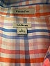 L.L.Bean 100% Cotton Plaid Orange 3/4 Sleeve Button-Down Shirt Size L - photo 7