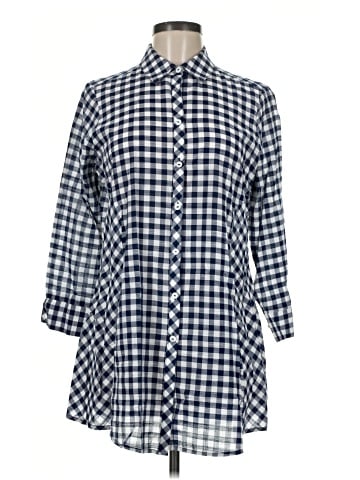 Foxcroft 3/4 Sleeve Button-Down Shirt (view 1)