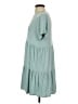 Mud Pie Solid Teal Casual Dress Size S - photo 5
