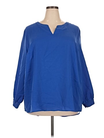 Lands' End 3/4 Sleeve Blouse (view 1)