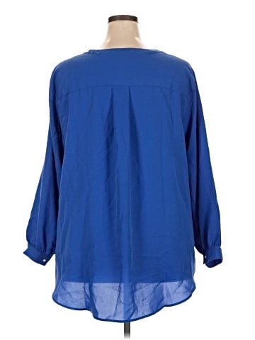 Lands' End 3/4 Sleeve Blouse (view 2)