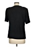 Worthington 100% Polyester Black Short Sleeve Top Size Med Petite - photo 2