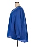 Lands' End 100% Polyester Blue 3/4 Sleeve Blouse Size 26 - photo 5