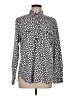 Lands' End Animal Print Ivory Long Sleeve Blouse Size M - photo 1