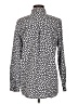 Lands' End Animal Print Ivory Long Sleeve Blouse Size M - photo 2