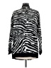 Aqua 100% Acrylic Zebra Print White Black Cardigan Size M - photo 2