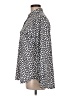 Lands' End Animal Print Ivory Long Sleeve Blouse Size M - photo 5