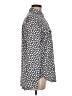 Lands' End Animal Print Ivory Long Sleeve Blouse Size M - photo 4