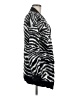 Aqua 100% Acrylic Zebra Print White Black Cardigan Size M - photo 4