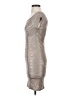 French Connection 100% Polyester Metallic Silver Cocktail Dress Size 4 - photo 5