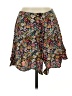 Express Paisley Black Casual Skirt Size 7 - photo 1