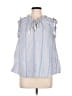 Vineyard Vines Blue Sleeveless Blouse Size L - photo 1