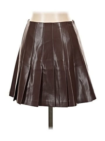 Alice + Olivia Faux Leather Skirt (view 1)