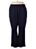 Woman Within Solid Blue Active Pants Size 28W - photo 1
