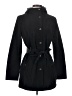 Nautica 100% Polyester Black Trenchcoat Size S - photo 1
