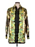 Fred David 100% Polyester Paisley Yellow Long Sleeve Blouse Size 10 - photo 1