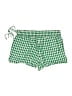 J.Crew 100% Linen Checkered-gingham Green Shorts Size S - photo 2