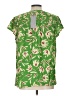 Daniel Rainn 100% Rayon Green Short Sleeve Blouse Size L - photo 2
