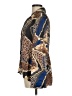 Eric Signature 100% Polyester Animal Print Blue Long Sleeve Blouse Size 8 - photo 5