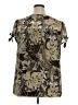 Apt. 9 100% Polyester Brown Short Sleeve Blouse Size XL - photo 2