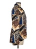 Eric Signature 100% Polyester Animal Print Blue Long Sleeve Blouse Size 8 - photo 4