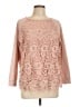 Adrianna Papell 100% Polyester Pink Long Sleeve Blouse Size L - photo 1