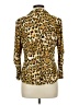 Peter Nygard Animal Print Gold Long Sleeve Blouse Size L - photo 2