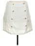 JOA Solid White Casual Skirt Size M - photo 1